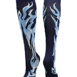 MadSportsStuff Softball Socks With Flames - For Girls Or Boys Women Or Men Baseball Socks