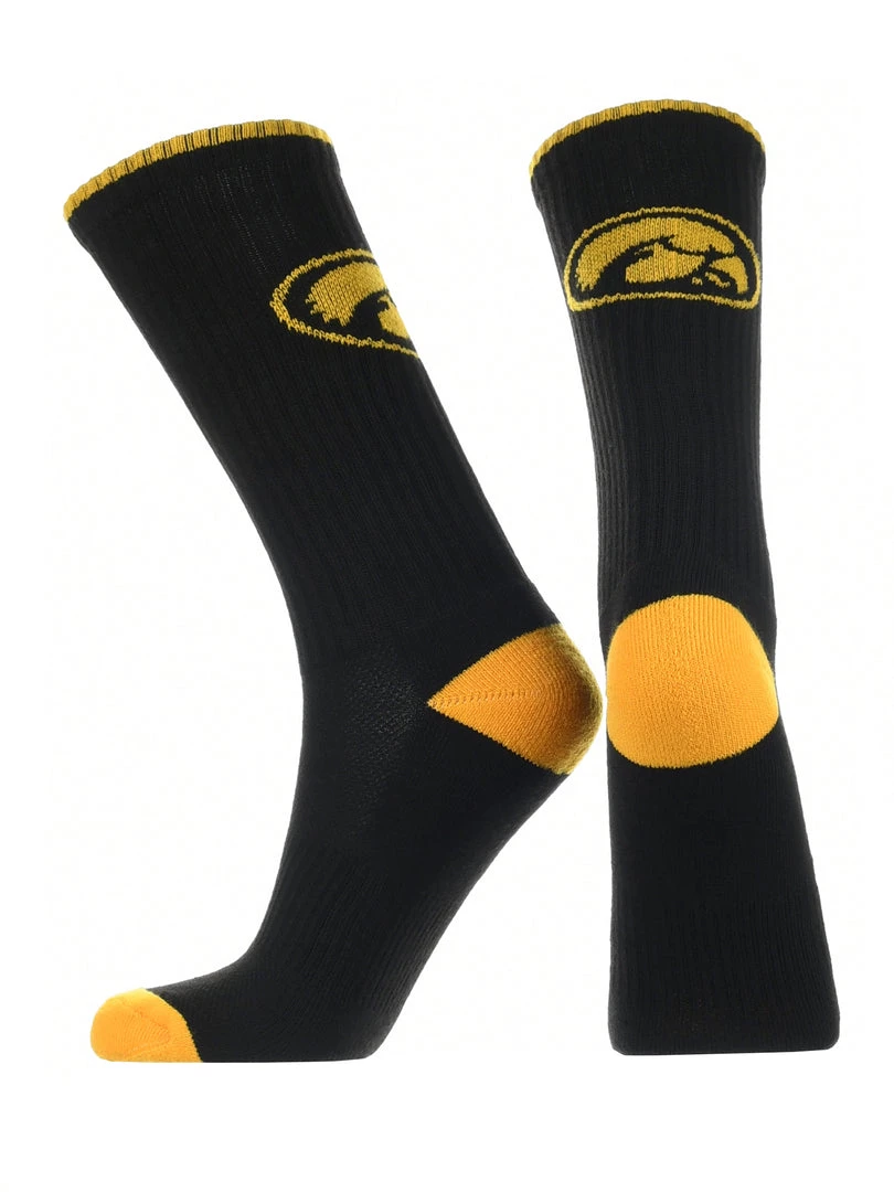 TCK All Schools Iowa Hawkeyes Socks Campus Legend Crew Length 2 TCK All Schools Iowa Hawkeyes Socks Campus Legend Crew Length