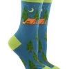WHD Crazy Socks - Crew Camping Socks For Women Gift For The Outdoors Lover