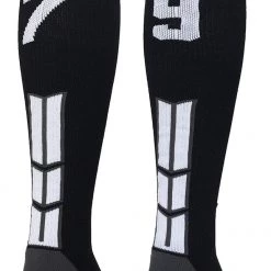 MadSportsStuff Softball Socks Black Player ID Custom Number Over The Calf Socks For Softball Baseball Football Boys And Girls 156 MadSportsStuff Softball Socks Black Player ID Custom Number Over The Calf Socks For Softball Baseball Football Boys And Girls