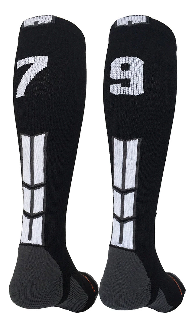 MadSportsStuff Softball Socks Black Player ID Custom Number Over The Calf Socks For Softball Baseball Football Boys And Girls 51 MadSportsStuff Softball Socks Black Player ID Custom Number Over The Calf Socks For Softball Baseball Football Boys And Girls
