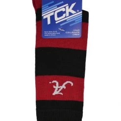 TCK All Schools Alabama Crimson Tide Socks Game Day Striped Crew Socks 8 TCK All Schools Alabama Crimson Tide Socks Game Day Striped Crew Socks