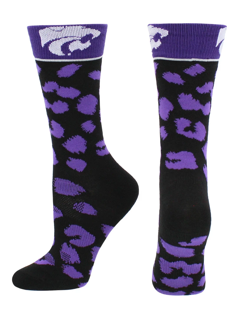 TCK All Schools Kansas State Wildcats Socks Womens Savage Crew Socks 1 TCK All Schools Kansas State Wildcats Socks Womens Savage Crew Socks