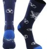 TCK BYU Cougars Socks Birgham Young University Cougars Mayhem Crew Socks