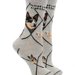 WHD Crazy Socks - Crew Australian Cattle Dog Socks For Women Gift For Dog Lovers