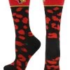 TCK ISU Illinois State Redbirds Socks Womens Savage Crew Socks