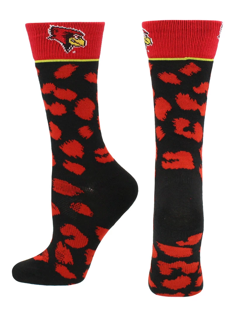 TCK ISU Illinois State Redbirds Socks Womens Savage Crew Socks 1 TCK ISU Illinois State Redbirds Socks Womens Savage Crew Socks