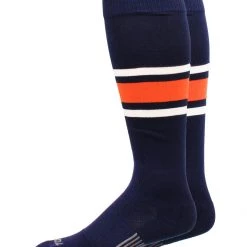 MadSportsStuff Dugout 3 Stripe Baseball Socks Over The Calf Length Pattern E