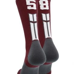 MadSportsStuff Maroon Player ID Custom Number Crew Socks For Basketball Lacrosse Volleyball Boys And Girls Volleyball Socks 125 MadSportsStuff Maroon Player ID Custom Number Crew Socks For Basketball Lacrosse Volleyball Boys And Girls Volleyball Socks