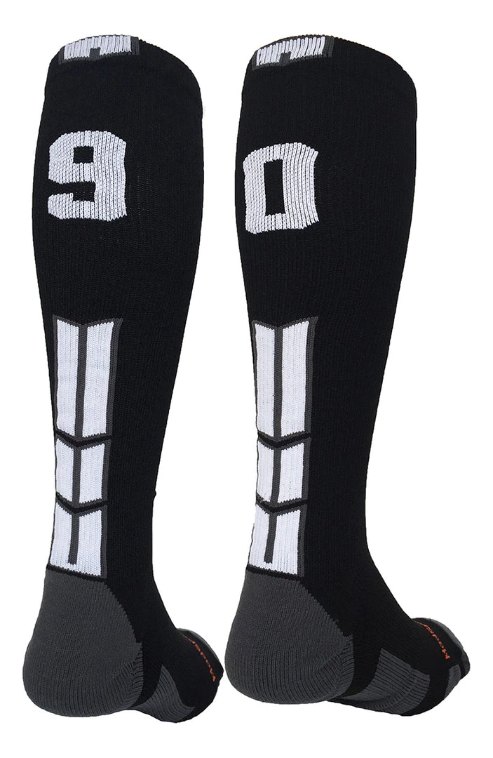 MadSportsStuff Softball Socks Black Player ID Custom Number Over The Calf Socks For Softball Baseball Football Boys And Girls 40 MadSportsStuff Softball Socks Black Player ID Custom Number Over The Calf Socks For Softball Baseball Football Boys And Girls