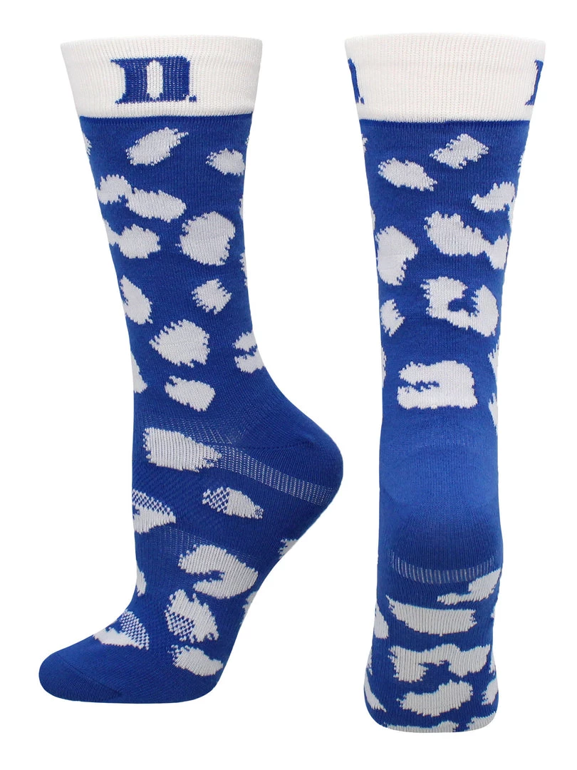 TCK All Schools Duke Blue Devils Socks Womens Savage Crew Socks 5 TCK All Schools Duke Blue Devils Socks Womens Savage Crew Socks