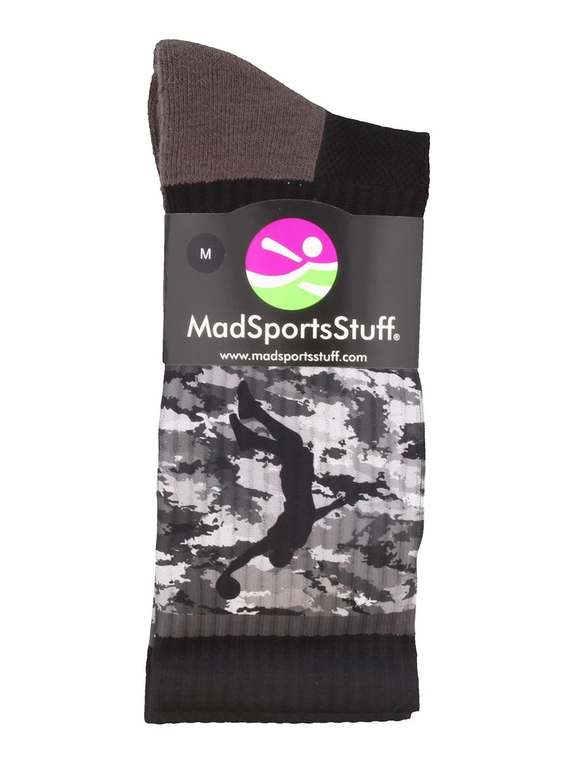 MadSportsStuff Basketball Socks With Player On Camo Athletic Crew Socks (multiple Colors) 2 MadSportsStuff Basketball Socks With Player On Camo Athletic Crew Socks (multiple Colors)