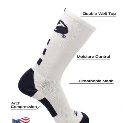 TCK BYU Cougars Socks Baseline Crew