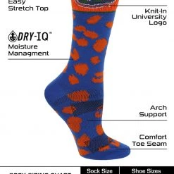 TCK All Schools Florida Gators Socks Womens Savage Crew Socks