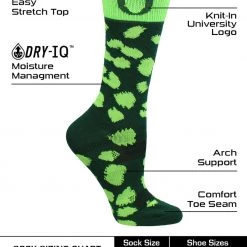 TCK Oregon Ducks Socks Womens Savage Crew Socks