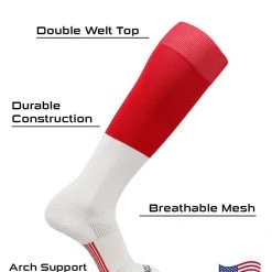 TCK Baseball Socks Long Football Socks Men Youth Boys Over The Calf End Zone