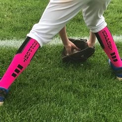 MadSportsStuff Pink Ribbon Breast Cancer Awareness Support Athletic Over The Calf Socks