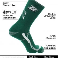 TCK Binghamton Bearcats Socks Binghamton University Bearcats Champion Crew Socks