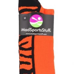 MadSportsStuff Baseball Socks Crazy Socks With Safari Tiger Stripes Over The Calf Socks (multiple Colors)