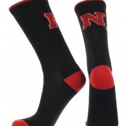 TCK All Schools Nebraska Cornhuskers Socks Campus Legend Crew Length