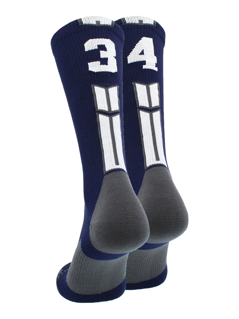 MadSportsStuff Volleyball Socks Navy Player ID Custom Number Crew Socks For Basketball Lacrosse Volleyball Boys And Girls 95 MadSportsStuff Volleyball Socks Navy Player ID Custom Number Crew Socks For Basketball Lacrosse Volleyball Boys And Girls