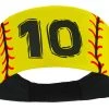 MadSportsStuff Softball Headband For Girls With Jersey Number (numbers 00-39) Headbands