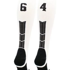 MadSportsStuff Softball Socks White Player ID Custom Number Over The Calf Socks For Softball Baseball Football Boys And Girls 119 MadSportsStuff Softball Socks White Player ID Custom Number Over The Calf Socks For Softball Baseball Football Boys And Girls