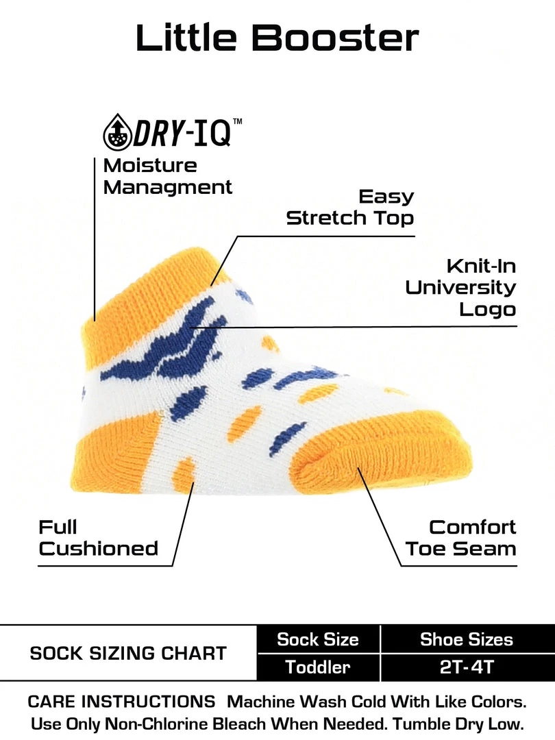 TCK All Schools West Virginia Mountaineers Toddler Socks Low Cut Little Fan 3 TCK All Schools West Virginia Mountaineers Toddler Socks Low Cut Little Fan