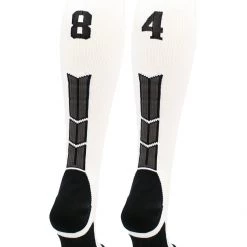 MadSportsStuff Softball Socks White Player ID Custom Number Over The Calf Socks For Softball Baseball Football Boys And Girls 149 MadSportsStuff Softball Socks White Player ID Custom Number Over The Calf Socks For Softball Baseball Football Boys And Girls