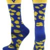 TCK West Virginia Mountaineers Socks Womens Savage Crew Socks