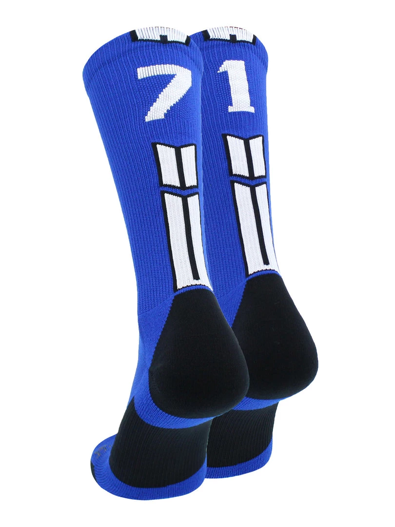 MadSportsStuff Volleyball Socks Royal Player ID Custom Number Crew Socks For Basketball Lacrosse Volleyball Boys And Girls 8 MadSportsStuff Volleyball Socks Royal Player ID Custom Number Crew Socks For Basketball Lacrosse Volleyball Boys And Girls