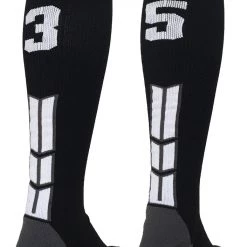 MadSportsStuff Softball Socks Black Player ID Custom Number Over The Calf Socks For Softball Baseball Football Boys And Girls 200 MadSportsStuff Softball Socks Black Player ID Custom Number Over The Calf Socks For Softball Baseball Football Boys And Girls