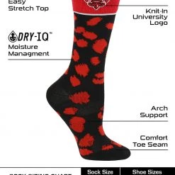 TCK All Schools Louisiana Lafayette Ragin' Cajuns Socks Womens Savage Crew Socks 7 TCK All Schools Louisiana Lafayette Ragin' Cajuns Socks Womens Savage Crew Socks