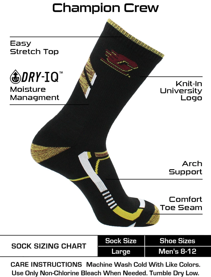 TCK All Schools Central Michigan Chippewas Socks Central Michigan University Chippewas Champion Crew Socks 3 TCK All Schools Central Michigan Chippewas Socks Central Michigan University Chippewas Champion Crew Socks