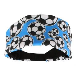 MadSportsStuff Crazy Soccer Headband With Soccer Ball Logos Headbands