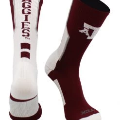 TCK All Schools Texas A&M Aggies Socks Perimeter Crew