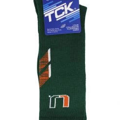 TCK Miami Hurricanes Socks University Of Miami Hurricanes Champion Crew Socks All Schools