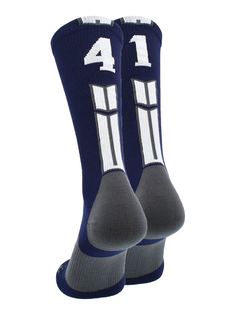 MadSportsStuff Volleyball Socks Navy Player ID Custom Number Crew Socks For Basketball Lacrosse Volleyball Boys And Girls 88 MadSportsStuff Volleyball Socks Navy Player ID Custom Number Crew Socks For Basketball Lacrosse Volleyball Boys And Girls
