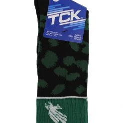 TCK UNT North Texas Mean Green Socks Womens Savage Crew Socks All Schools