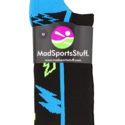 MadSportsStuff Baseball Socks Crazy Socks With Lightning Bolts (multiple Colors)