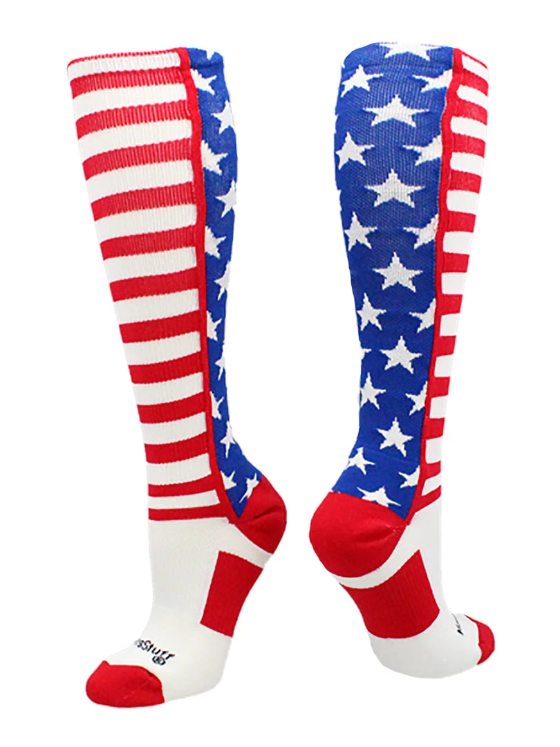 MadSportsStuff USA American Flag Stars And Stripes Over The Calf Socks 7 MadSportsStuff USA American Flag Stars And Stripes Over The Calf Socks