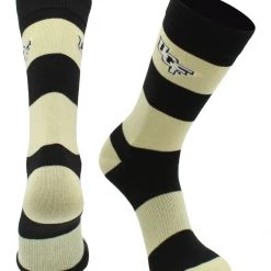 TCK Central Florida Golden Knights Socks Game Day Striped Crew Socks