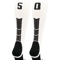 MadSportsStuff Softball Socks White Player ID Custom Number Over The Calf Socks For Softball Baseball Football Boys And Girls 158 MadSportsStuff Softball Socks White Player ID Custom Number Over The Calf Socks For Softball Baseball Football Boys And Girls