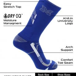 TCK Memphis Tigers Socks University Of Memphis Tigers Champion Crew Socks All Schools