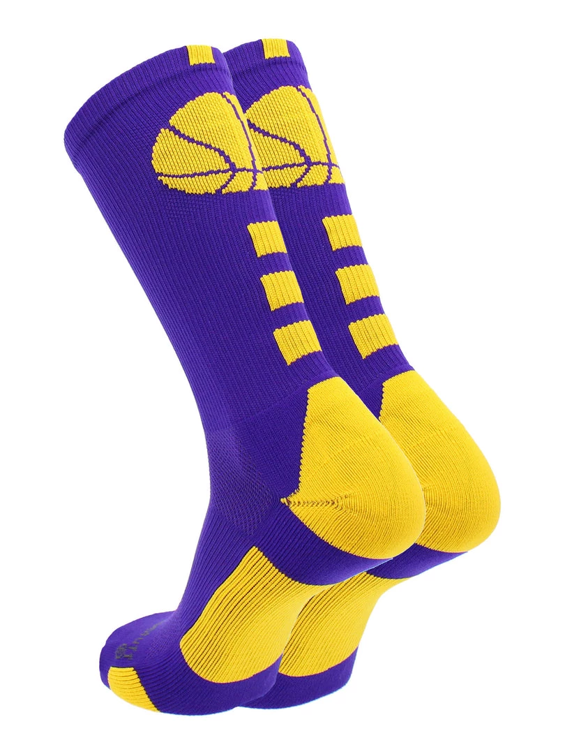 MadSportsStuff Basketball Socks For Boys, Girls, Men, Women- Athletic Crew Socks - Youth And Adult Sizes -Made In The USA 2 MadSportsStuff Basketball Socks For Boys, Girls, Men, Women- Athletic Crew Socks - Youth And Adult Sizes -Made In The USA