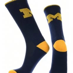 TCK Michigan Wolverines Socks Campus Legend Crew Length