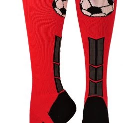 MadSportsStuff Soccer Socks With Soccer Ball Logo Over The Calf (multiple Colors)