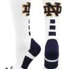TCK Sports University Of Notre Dame Socks Fighting Irish Baseline Crew All Schools