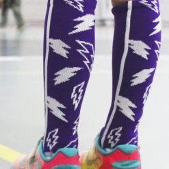 MadSportsStuff Baseball Socks Crazy Socks With Lightning Bolts (multiple Colors)