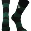 TCK All Schools Cal Poly Mustangs Socks Game Day Striped Crew Socks
